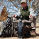 Author Steven M. Kendus with South African blue wildebeest